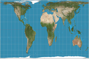 mappemonde projection peters