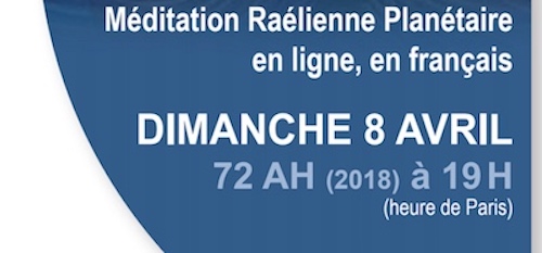 Méditation planétaire en ligne, Avril 2018