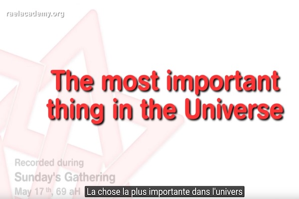 la plus importante chose dans l'univers