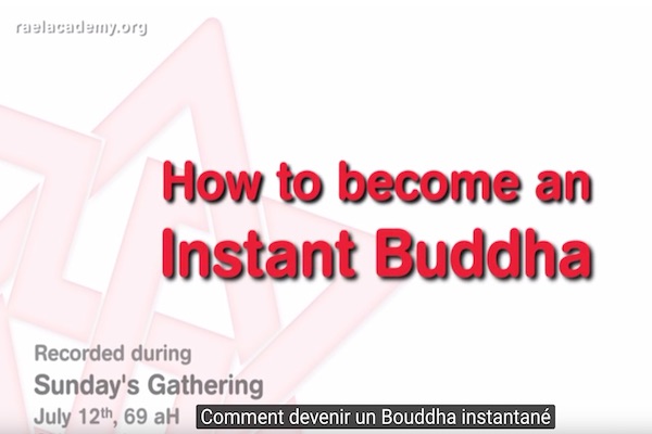 Bouddha dans l'instant