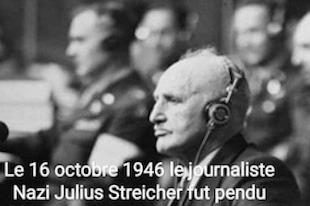 Le journaliste Nazi Julius Streicher pendu