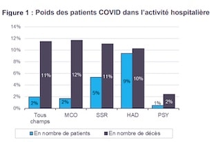 COVID-19 et activité hospitalière de 2020