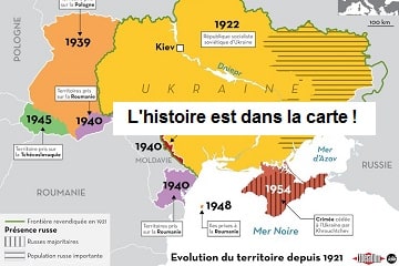 Ukraine, l'histoire est dans la carte !