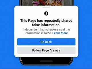 avertissements de Facebook biaisés