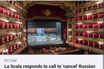La Scala répond à un appel lancé et visant à "annuler" les oeuvres impliquant des compositeurs russes